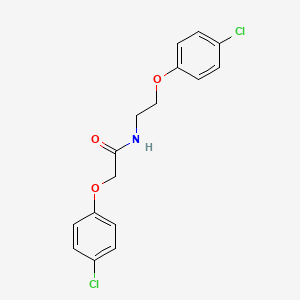 molecular formula C16H15Cl2NO3 B4717714 2-(4-chlorophenoxy)-N-[2-(4-chlorophenoxy)ethyl]acetamide 