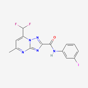 7-(difluoromethyl)-N-(3-iodophenyl)-5-methyl[1,2,4]triazolo[1,5-a]pyrimidine-2-carboxamide