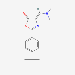 molecular formula C16H20N2O2 B4717732 2-(4-tert-butylphenyl)-4-[(dimethylamino)methylene]-1,3-oxazol-5(4H)-one 