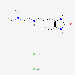 molecular formula C16H28Cl2N4O B4717851 5-({[2-(diethylamino)ethyl]amino}methyl)-1,3-dimethyl-1,3-dihydro-2H-benzimidazol-2-one dihydrochloride 