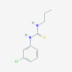 molecular formula C10H13ClN2S B4717896 N-(3-chlorophenyl)-N'-propylthiourea 