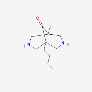 molecular formula C12H22N2O B4717902 1-butyl-5-methyl-3,7-diazabicyclo[3.3.1]nonan-9-one 