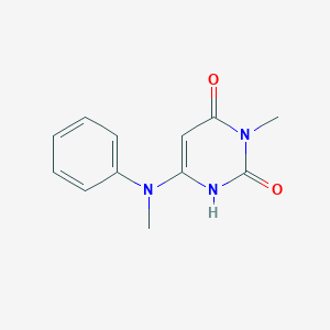 3-methyl-6-[methyl(phenyl)amino]-2,4(1H,3H)-pyrimidinedione