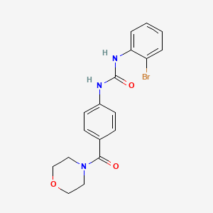 molecular formula C18H18BrN3O3 B4717941 N-(2-bromophenyl)-N'-[4-(4-morpholinylcarbonyl)phenyl]urea 