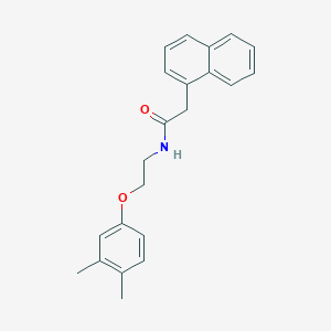 molecular formula C22H23NO2 B4717958 N-[2-(3,4-dimethylphenoxy)ethyl]-2-(1-naphthyl)acetamide CAS No. 5925-34-8