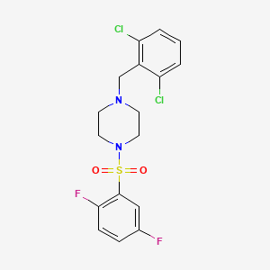molecular formula C17H16Cl2F2N2O2S B4717970 1-(2,6-dichlorobenzyl)-4-[(2,5-difluorophenyl)sulfonyl]piperazine 