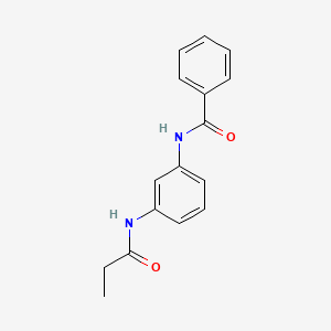 molecular formula C16H16N2O2 B4718058 N-[3-(propionylamino)phenyl]benzamide 