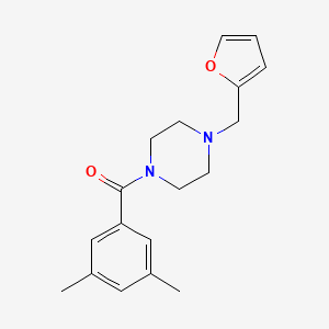 molecular formula C18H22N2O2 B4718080 1-(3,5-dimethylbenzoyl)-4-(2-furylmethyl)piperazine 