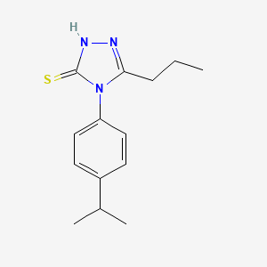 molecular formula C14H19N3S B4718115 4-(4-isopropylphenyl)-5-propyl-4H-1,2,4-triazole-3-thiol 