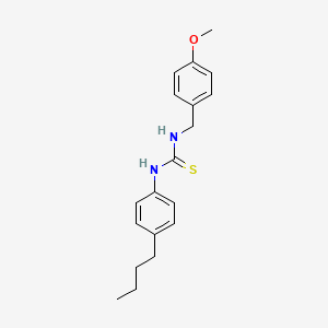molecular formula C19H24N2OS B4718121 N-(4-butylphenyl)-N'-(4-methoxybenzyl)thiourea 