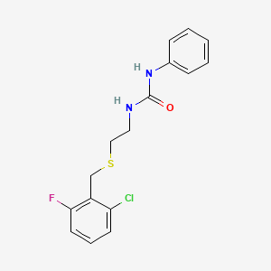 N-{2-[(2-chloro-6-fluorobenzyl)thio]ethyl}-N'-phenylurea