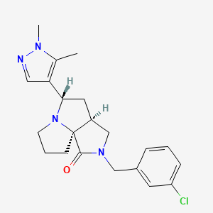 (3aS*,5S*,9aS*)-2-(3-chlorobenzyl)-5-(1,5-dimethyl-1H-pyrazol-4-yl)hexahydro-7H-pyrrolo[3,4-g]pyrrolizin-1(2H)-one