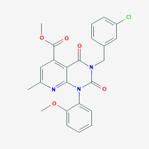 methyl 3-(3-chlorobenzyl)-1-(2-methoxyphenyl)-7-methyl-2,4-dioxo-1,2,3,4-tetrahydropyrido[2,3-d]pyrimidine-5-carboxylate