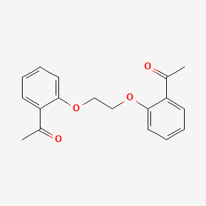 molecular formula C18H18O4 B4718243 1,1'-[1,2-ethanediylbis(oxy-2,1-phenylene)]diethanone 