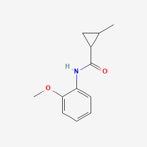 molecular formula C12H15NO2 B4718264 N-(2-methoxyphenyl)-2-methylcyclopropanecarboxamide 