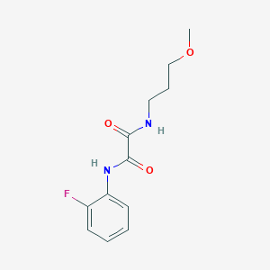 N-(2-fluorophenyl)-N'-(3-methoxypropyl)ethanediamide