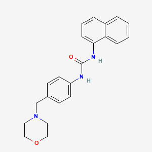 molecular formula C22H23N3O2 B4718320 N-[4-(4-morpholinylmethyl)phenyl]-N'-1-naphthylurea 