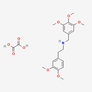 molecular formula C22H29NO9 B4718338 [2-(3,4-dimethoxyphenyl)ethyl](3,4,5-trimethoxybenzyl)amine oxalate 