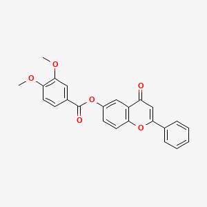 4-oxo-2-phenyl-4H-chromen-6-yl 3,4-dimethoxybenzoate