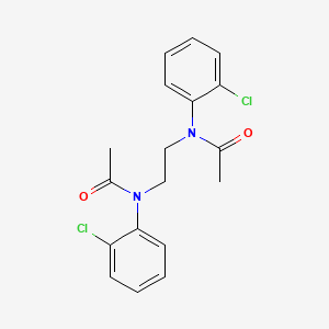 molecular formula C18H18Cl2N2O2 B4718528 N,N'-1,2-ethanediylbis[N-(2-chlorophenyl)acetamide] 