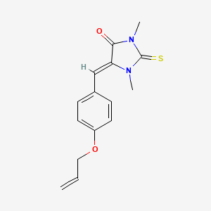 molecular formula C15H16N2O2S B4718541 5-[4-(allyloxy)benzylidene]-1,3-dimethyl-2-thioxo-4-imidazolidinone 