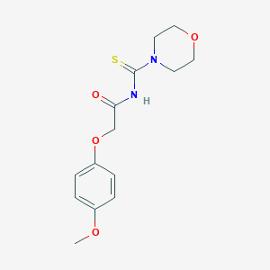 2-(4-methoxyphenoxy)-N-(morpholine-4-carbothioyl)acetamide