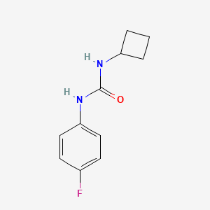 molecular formula C11H13FN2O B4718563 N-cyclobutyl-N'-(4-fluorophenyl)urea 