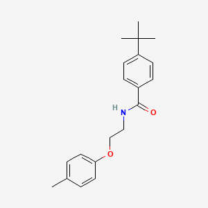 molecular formula C20H25NO2 B4718602 4-tert-butyl-N-[2-(4-methylphenoxy)ethyl]benzamide 