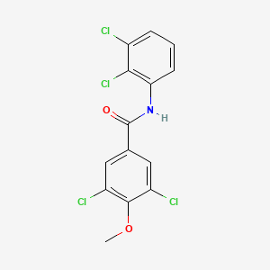 molecular formula C14H9Cl4NO2 B4718639 3,5-dichloro-N-(2,3-dichlorophenyl)-4-methoxybenzamide 