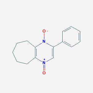 molecular formula C15H16N2O2 B4718663 2-phenyl-6,7,8,9-tetrahydro-5H-cyclohepta[b]pyrazine 1,4-dioxide 