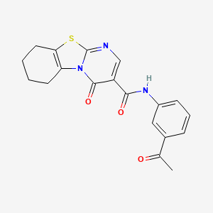 N-(3-acetylphenyl)-4-oxo-6,7,8,9-tetrahydro-4H-pyrimido[2,1-b][1,3]benzothiazole-3-carboxamide