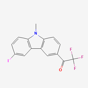 molecular formula C15H9F3INO B4718740 2,2,2-trifluoro-1-(6-iodo-9-methyl-9H-carbazol-3-yl)ethanone 