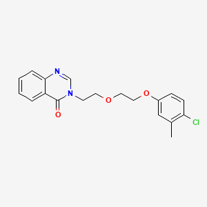 molecular formula C19H19ClN2O3 B4718744 3-{2-[2-(4-chloro-3-methylphenoxy)ethoxy]ethyl}-4(3H)-quinazolinone 