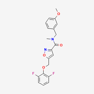 5-[(2,6-difluorophenoxy)methyl]-N-(3-methoxybenzyl)-N-methyl-3-isoxazolecarboxamide