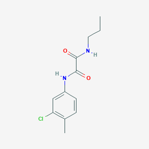 molecular formula C12H15ClN2O2 B4718833 N-(3-chloro-4-methylphenyl)-N'-propylethanediamide 