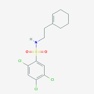 2,4,5-trichloro-N-[2-(1-cyclohexen-1-yl)ethyl]benzenesulfonamide