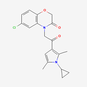 6-chloro-4-[2-(1-cyclopropyl-2,5-dimethyl-1H-pyrrol-3-yl)-2-oxoethyl]-2H-1,4-benzoxazin-3(4H)-one