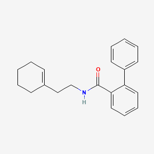 molecular formula C21H23NO B4718847 N-[2-(1-cyclohexen-1-yl)ethyl]-2-biphenylcarboxamide 