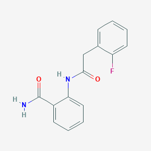 2-{[(2-fluorophenyl)acetyl]amino}benzamide