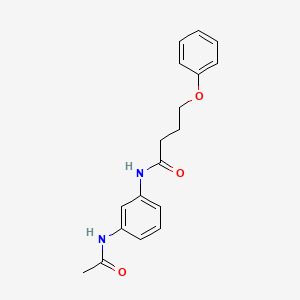 molecular formula C18H20N2O3 B4718858 N-[3-(acetylamino)phenyl]-4-phenoxybutanamide 