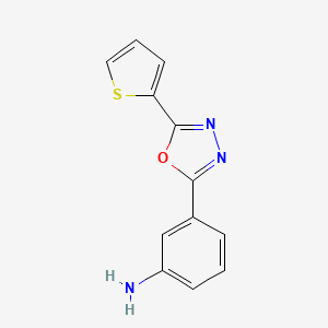 3-[5-(2-thienyl)-1,3,4-oxadiazol-2-yl]aniline