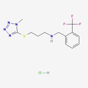 {3-[(1-methyl-1H-tetrazol-5-yl)thio]propyl}[2-(trifluoromethyl)benzyl]amine hydrochloride