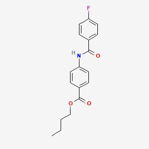 molecular formula C18H18FNO3 B4719013 butyl 4-[(4-fluorobenzoyl)amino]benzoate 