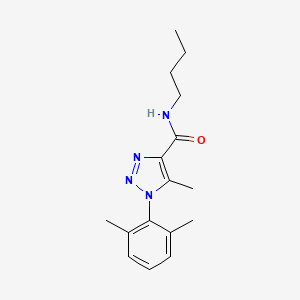 molecular formula C16H22N4O B4719092 N-butyl-1-(2,6-dimethylphenyl)-5-methyl-1H-1,2,3-triazole-4-carboxamide 