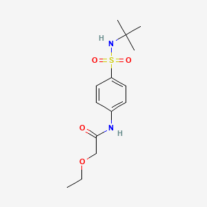 molecular formula C14H22N2O4S B4719109 N-{4-[(tert-butylamino)sulfonyl]phenyl}-2-ethoxyacetamide 