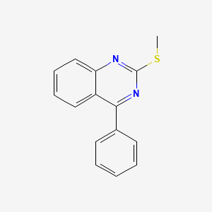 molecular formula C15H12N2S B4719121 2-(methylthio)-4-phenylquinazoline 