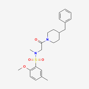 N-[2-(4-benzyl-1-piperidinyl)-2-oxoethyl]-2-methoxy-N,5-dimethylbenzenesulfonamide