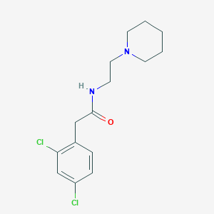 molecular formula C15H20Cl2N2O B4719136 2-(2,4-dichlorophenyl)-N-[2-(1-piperidinyl)ethyl]acetamide 