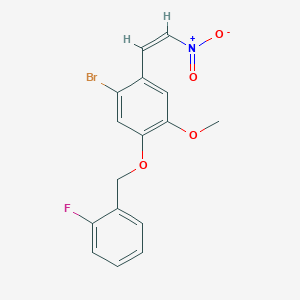 1-bromo-5-[(2-fluorobenzyl)oxy]-4-methoxy-2-(2-nitrovinyl)benzene