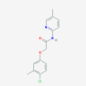 molecular formula C15H15ClN2O2 B4719197 2-(4-chloro-3-methylphenoxy)-N-(5-methyl-2-pyridinyl)acetamide 